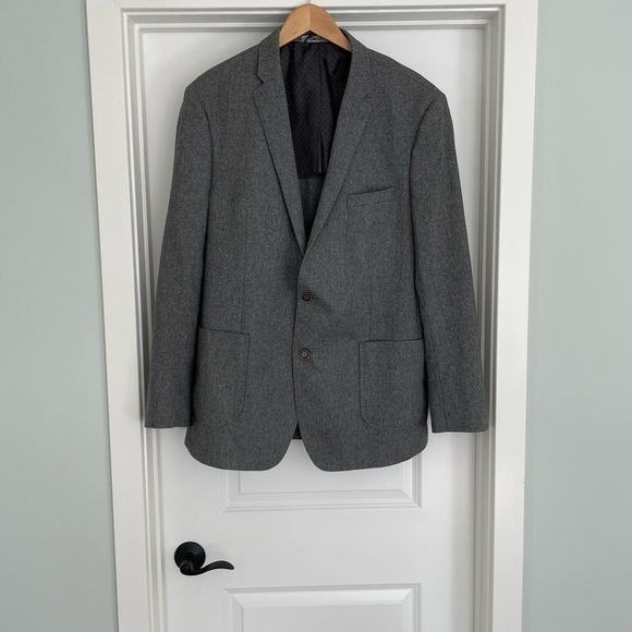 DKNY Wool Blend Blazer Jacket Size 46L - Picture 1 of 6